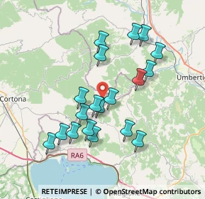 Mappa C. S. Val di Pierle, 52044 Cortona AR, Italia (7.13895)