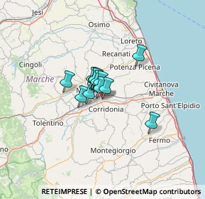 Mappa Via Cluentina, 62100 Piediripa MC, Italia (6.51077)