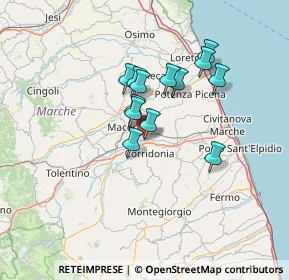 Mappa Via Cluentina, 62100 Piediripa MC, Italia (10.65615)