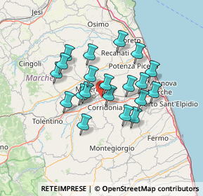 Mappa Via Cluentina, 62100 Piediripa MC, Italia (11.2795)