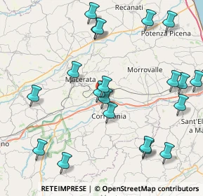 Mappa Via Cluentina, 62100 Piediripa MC, Italia (9.893)