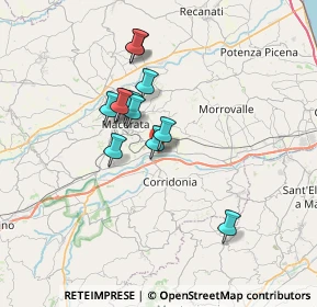 Mappa Via Cluentina, 62100 Piediripa MC, Italia (5.58833)