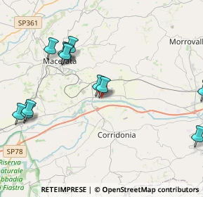 Mappa Via Cluentina, 62100 Piediripa MC, Italia (4.87083)