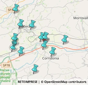 Mappa Via Cluentina, 62100 Piediripa MC, Italia (4.11692)