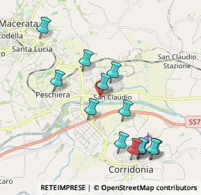 Mappa Via Cluentina, 62100 Piediripa MC, Italia (2.07538)