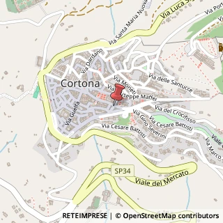 Mappa Via Nazionale, 64, 52044 Cortona, Arezzo (Toscana)