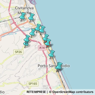 Mappa Via Albania, 63821 Porto Sant'Elpidio FM, Italia (1.83333)