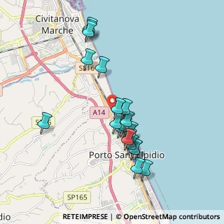 Mappa Via Albania, 63821 Porto Sant'Elpidio FM, Italia (1.8285)