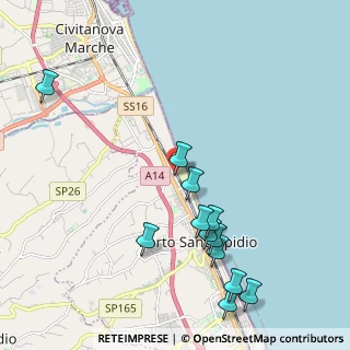 Mappa Via Albania, 63821 Porto Sant'Elpidio FM, Italia (2.3925)