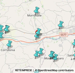 Mappa Via Sandro Pertini, 62010 Morrovalle MC, Italia (6.3415)