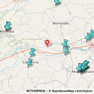 Mappa SP485, 62014 Corridonia MC, Italia (7.267)