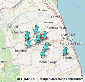 Mappa Piazzale Salvo D'Acquisto, 62100 Macerata MC, Italia (10.81273)