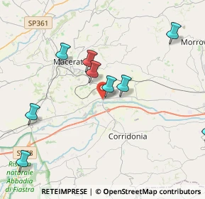 Mappa Piazzale Salvo D'Acquisto, 62100 Macerata MC, Italia (5.42182)