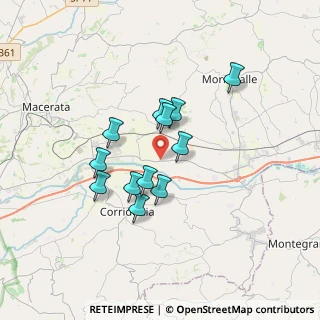 Mappa SP Civitanova Marche-Macerata, 62014 Corridonia MC (2.8275)