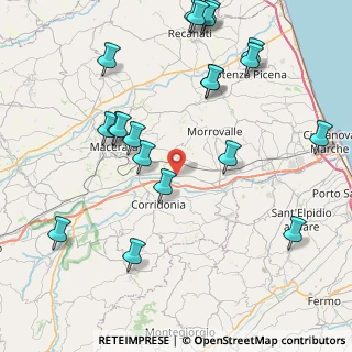 Mappa SP Civitanova Marche-Macerata, 62014 Corridonia MC (10.214)