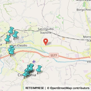 Mappa SP Civitanova Marche-Macerata, 62014 Corridonia MC (3.42917)