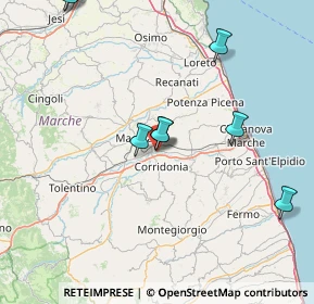 Mappa Via C. Vanni, 62100 Macerata MC, Italia (28.37417)