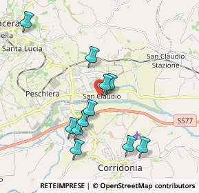 Mappa Via C. Vanni, 62100 Piediripa MC, Italia (1.91727)