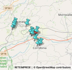 Mappa Via C. Vanni, 62100 Piediripa MC, Italia (2.57667)