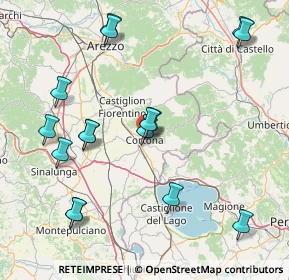 Mappa Piazza Vittorio Alfieri, 52044 Cortona AR, Italia (18.5425)