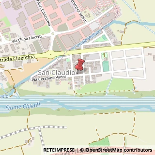 Mappa Via vanni cecchino, 62014 Corridonia, Macerata (Marche)