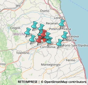 Mappa Via Metauro, 62100 Piediripa MC, Italia (7.68286)