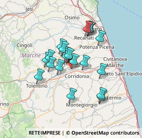 Mappa Via Metauro, 62100 Macerata MC, Italia (11.1915)