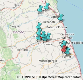 Mappa Via Metauro, 62100 Macerata MC, Italia (13.71813)