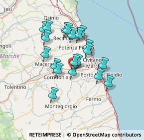 Mappa Via L. Laurana, 62010 Trodica MC, Italia (11.7825)
