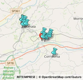 Mappa Borgo Piediripa, 62100 Piediripa MC, Italia (2.86091)