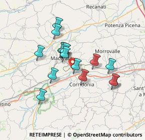 Mappa Borgo Piediripa, 62100 Piediripa MC, Italia (5.94063)
