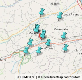 Mappa Borgo Piediripa, 62100 Piediripa MC, Italia (5.47143)