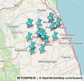 Mappa Borgo Piediripa, 62100 Piediripa MC, Italia (9.586)