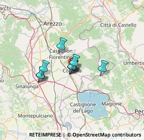 Mappa Viale Mura Etrusche, 52044 Cortona AR, Italia (8.37727)