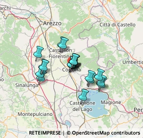 Mappa Viale Mura Etrusche, 52044 Cortona AR, Italia (9.212)