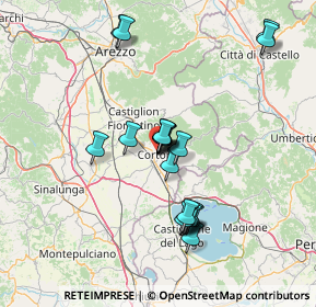 Mappa Viale Mura Etrusche, 52044 Cortona AR, Italia (13.0675)