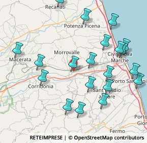 Mappa Via Donato Bramante, 62010 Trodica MC, Italia (9.4295)