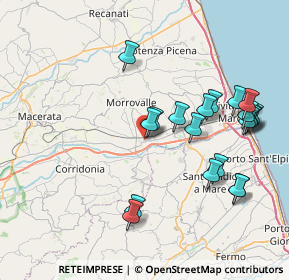 Mappa Via Donato Bramante, 62010 Trodica MC, Italia (8.515)