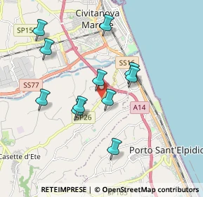 Mappa Via Lussu Emilio, 63811 Sant'Elpidio a Mare FM, Italia (1.77182)