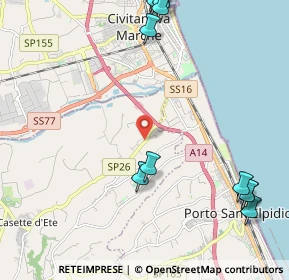 Mappa Via Lussu Emilio, 63811 Sant'Elpidio a Mare FM, Italia (3.124)
