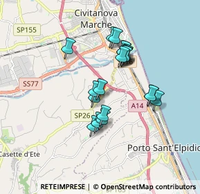 Mappa Via Lussu Emilio, 63811 Sant'Elpidio a Mare FM, Italia (1.472)
