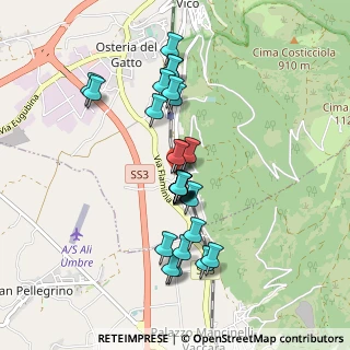 Mappa Via del Saletto, 06022 Fossato di Vico PG, Italia (0.83077)