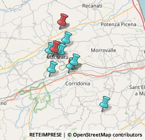 Mappa CAP, 62100 Macerata MC, Italia (5.59417)