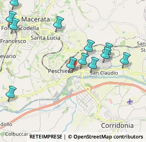 Mappa Via Volturno, 62100 Piediripa MC, Italia (2.35583)