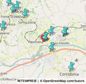 Mappa Via Volturno, 62100 Piediripa MC, Italia (2.425)