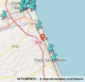 Mappa Via Ungheria, 63821 Sant'Elpidio a mare FM, Italia (3.29882)