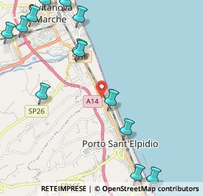 Mappa Via Ungheria, 63821 Sant'Elpidio a mare FM, Italia (3.04385)