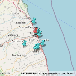 Mappa Via Ungheria, 63821 Sant'Elpidio a mare FM, Italia (8.36667)