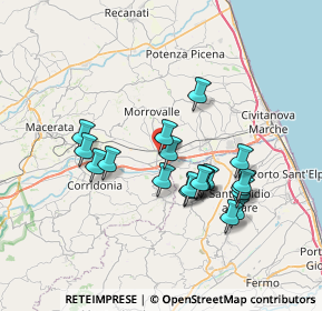 Mappa Via XXIV Maggio, 62010 Trodica MC, Italia (6.6005)