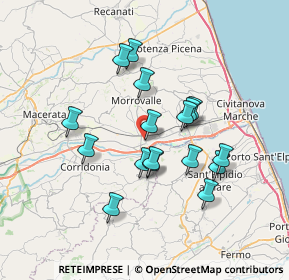 Mappa Via XXIV Maggio, 62010 Trodica MC, Italia (6.34824)